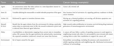 Integrating inverse reinforcement learning into data-driven mechanistic computational models: a novel paradigm to decode cancer cell heterogeneity
